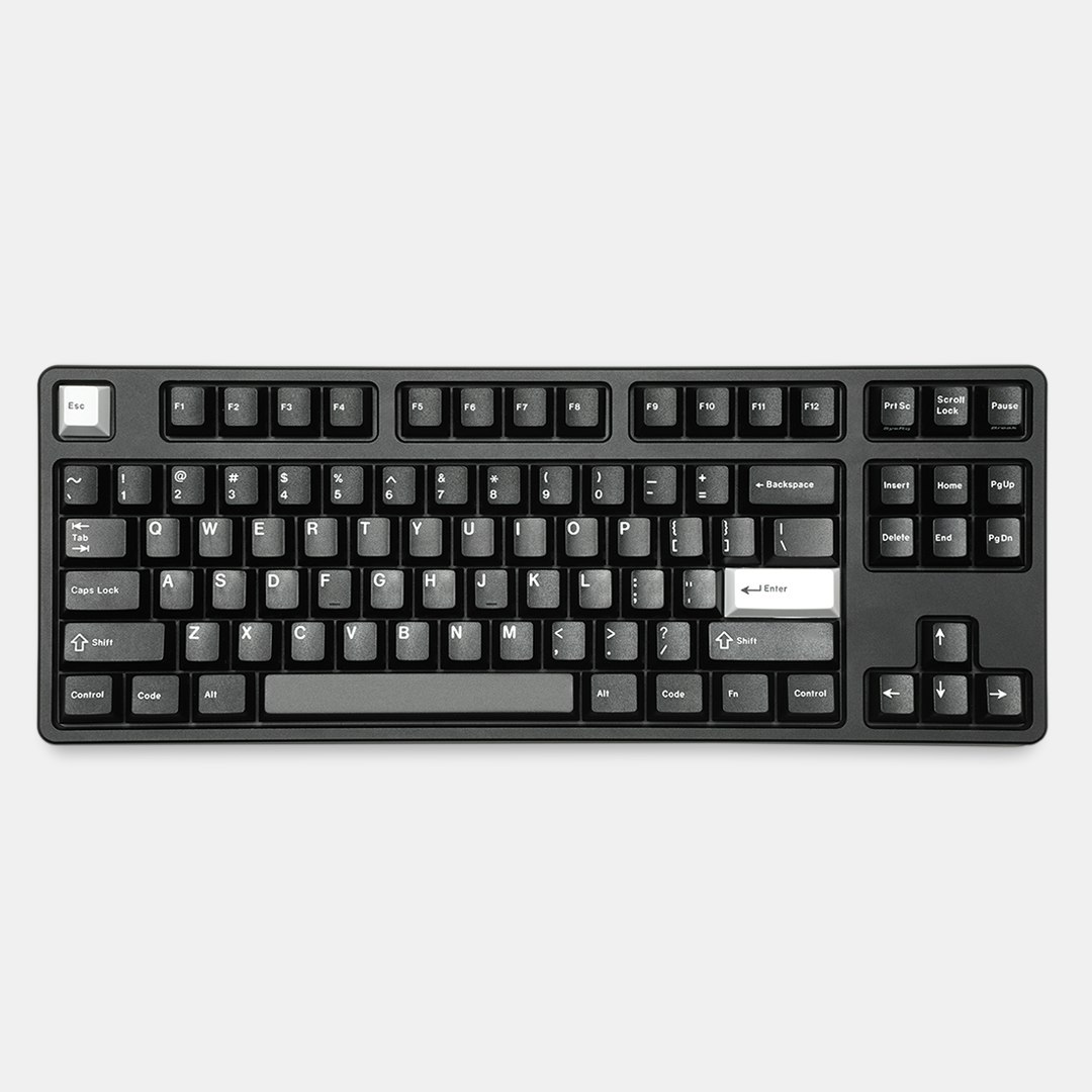 

Drop GMK White-on-Black Custom Keycap Set